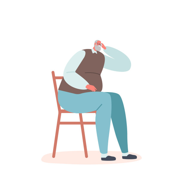 老年人在家坐在椅子上交流。微笑的退休老人，老男性角色休闲，业余时间，放松图片下载