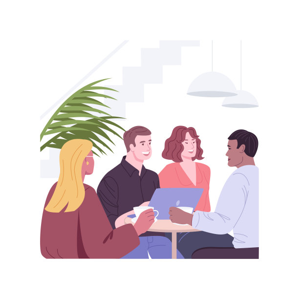 商务会议孤立卡通矢量插图。图片下载