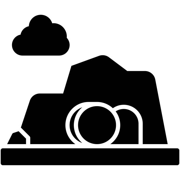 墓的图标，圣周相关矢量插图图片下载