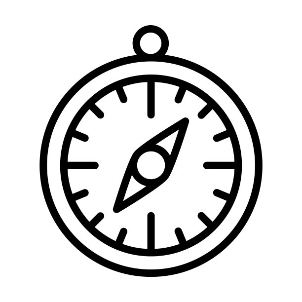 航海收集的罗盘倾斜图标。细线形罗盘倾斜，倾斜拾取器，建筑轮廓图标孤立在白色背景上。线向量罗盘倾斜符号，符号为。图片下载