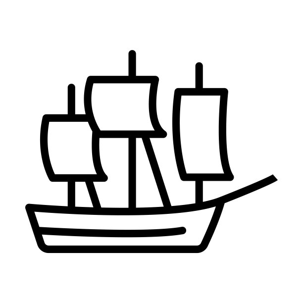 来自航海收藏的经典船舶图标。瘦线性经典船，经典，航运轮廓图标孤立在白色背景。线向量经典的船舶符号，网页和移动的符号。图片下载