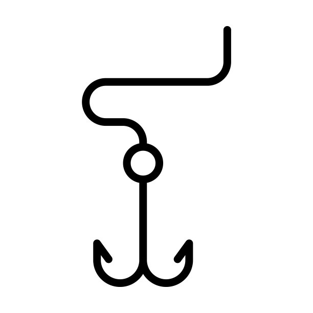 双诱饵图标从航海收集。薄线性双诱饵，诱饵，简单的轮廓图标孤立在白色背景。线矢量双诱饵符号，网页和移动符号。图片下载