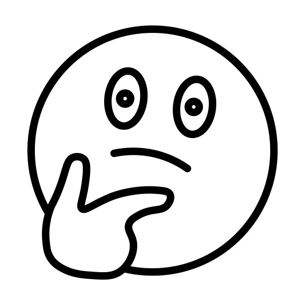 想知道表情符号集合中的表情符号。白色背景上的线性表情，快乐，微笑的轮廓图标。线向量好奇表情符号符号，网络和移动的符号。图片下载