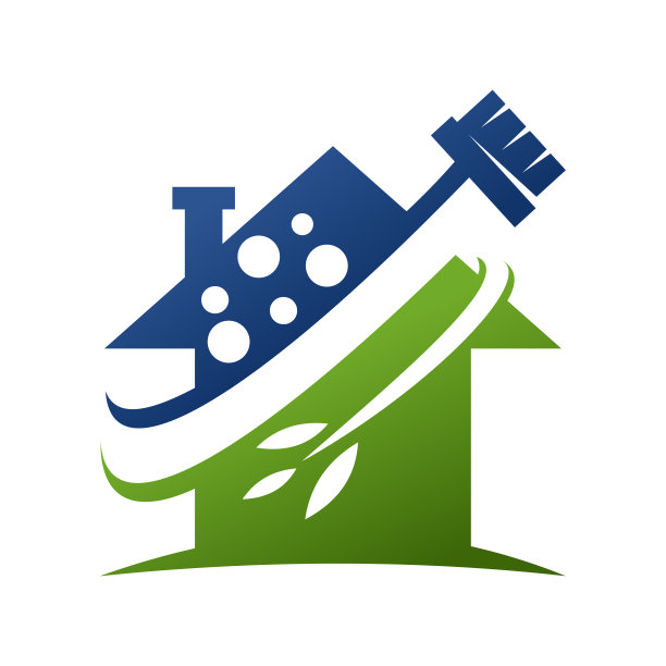 家庭清洁服务标志图标插图品牌标识图片下载