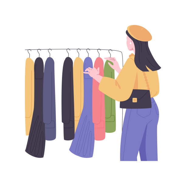 古董店孤立的卡通矢量插图。图片下载