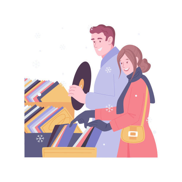 乙烯市场孤立的卡通矢量插图。图片下载