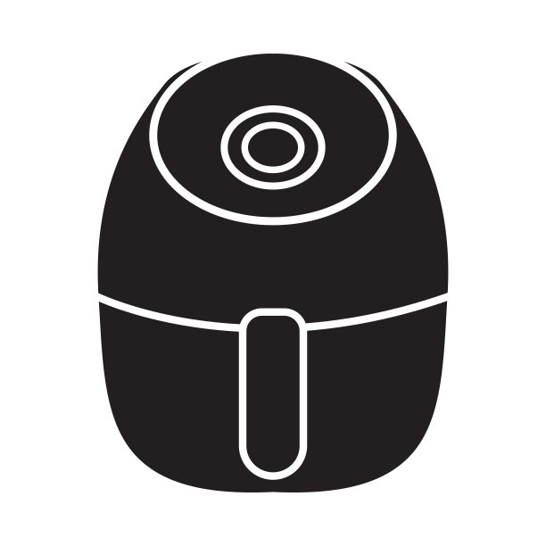 烹饪空气煎锅用具图标矢量平面设计，标志，网站，社交媒体，移动应用程序，UI插图图片下载