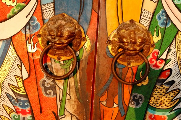 中式门把手。图片下载