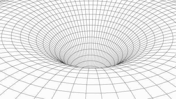 三维线框隧道。透视网格背景。矢量插图。图片下载