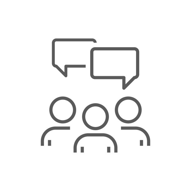 群人和聊天气泡图标设置图片下载