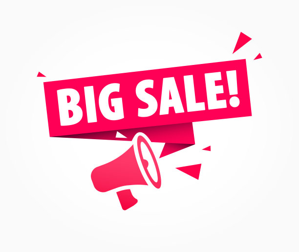大减价广告购物标签图片下载