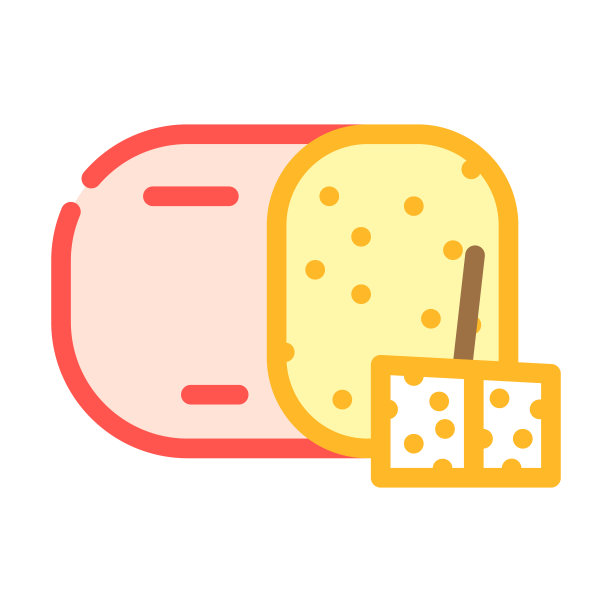 伊丹奶酪颜色图标矢量插图图片下载