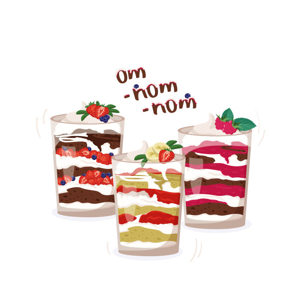 一套美味的松糕图片下载