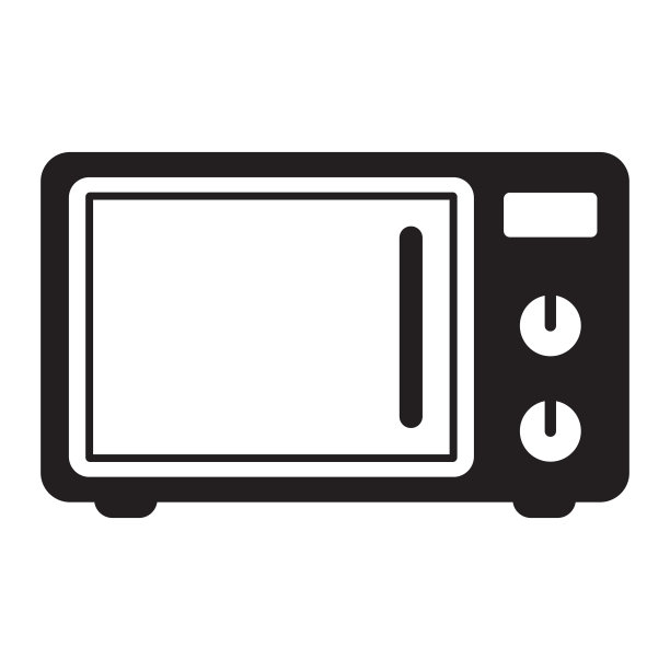 微波炉图标。简单的微波炉图标的模板，网页设计和信息图形。图片下载