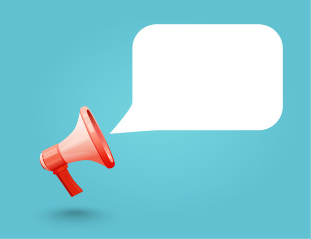 横幅与扩音器和空间为您的文本。图片下载