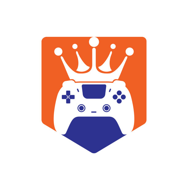 游戏王矢量设计。手柄与皇冠矢量图标设计。图片下载