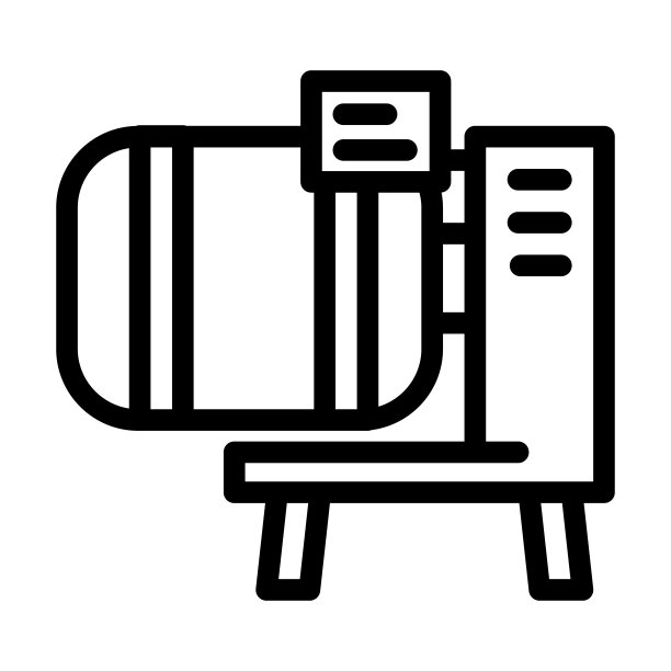 按摩器设备线图标矢量插图图片下载