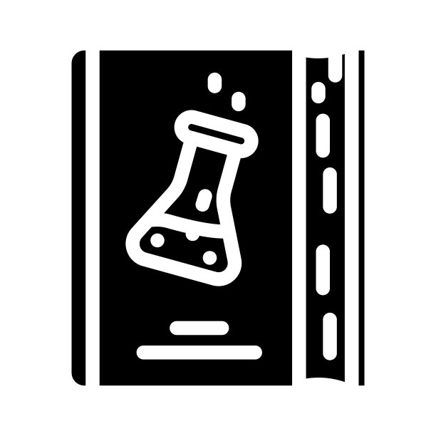 教科书为注意课符号图标矢量插图图片下载