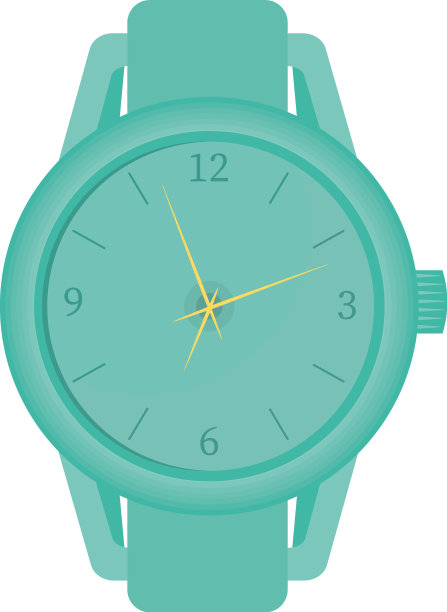 绿色运动手表图片下载