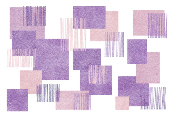 用水彩和彩色铅笔绘制的抽象背景插图图片下载