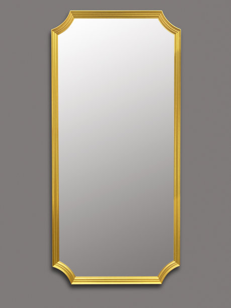 全长镜挂在墙上(剪切路径)图片下载