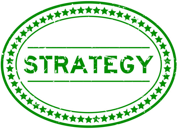 垃圾绿色战略字椭圆形橡胶印章图片下载