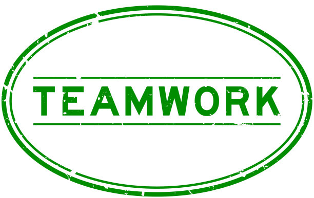 垃圾绿色团队字椭圆形橡胶印章图片下载