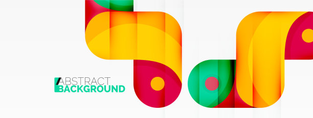 创意几何壁纸圆形箭头形状图片下载