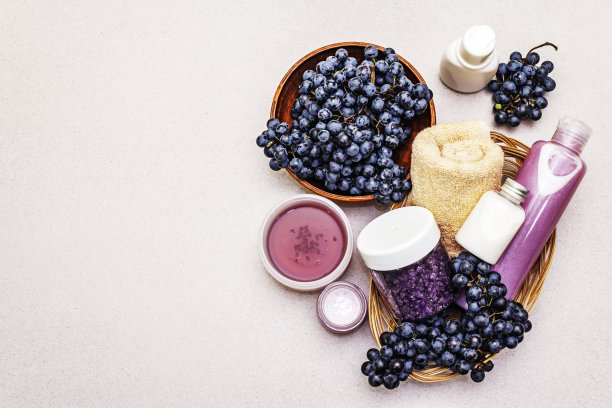 成熟葡萄天然水疗配件图片下载