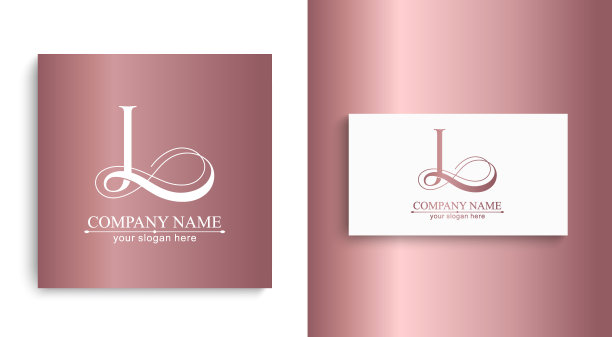 L标志或字母组合。字母中的字母。美丽的标志设计为公司品牌。矢量插图。图片下载