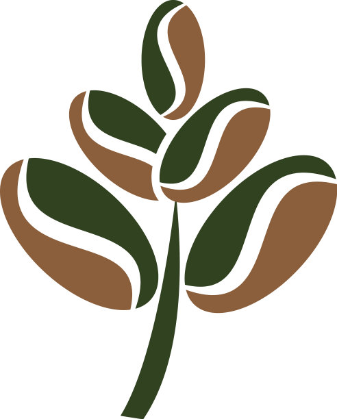 咖啡豆的标志图片下载