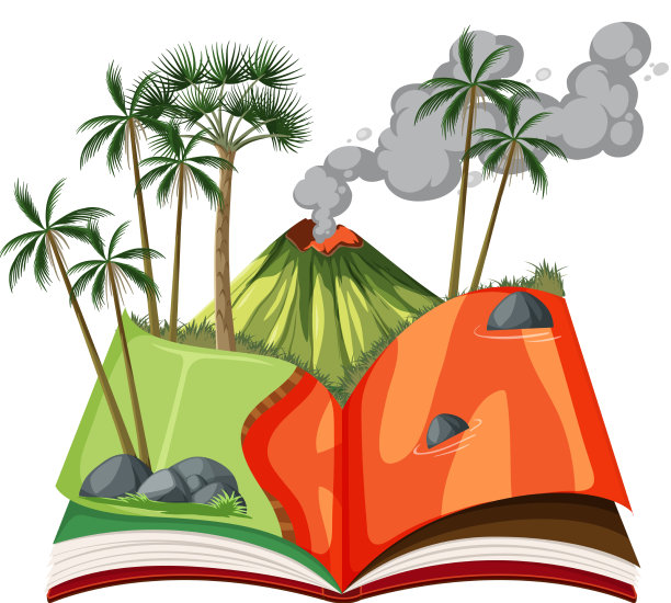 火山喷发的场景图片下载