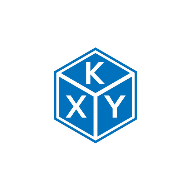 黑色背景上的KXY字母标志设计图片下载