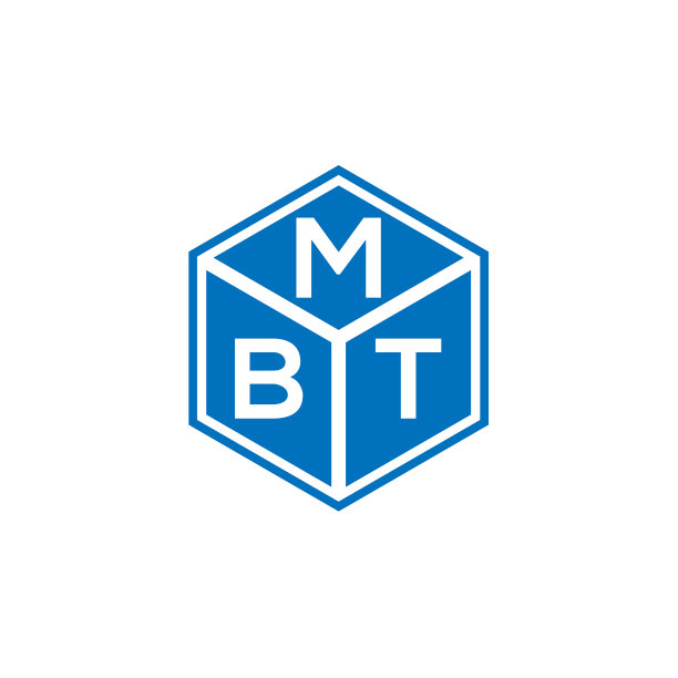 黑色背景上的MBt字母Logo设计图片下载
