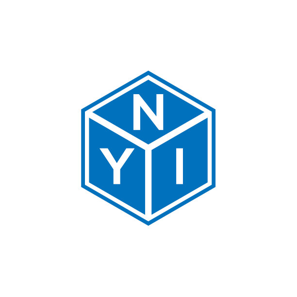 黑色背景上的NYI字母标志设计图片下载