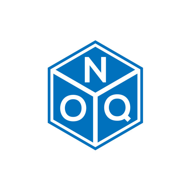 Noq字母标志设计在黑色背景Noq图片下载