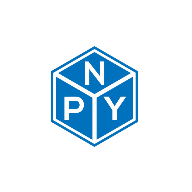 Npy字母标志设计在黑色背景Npy图片下载