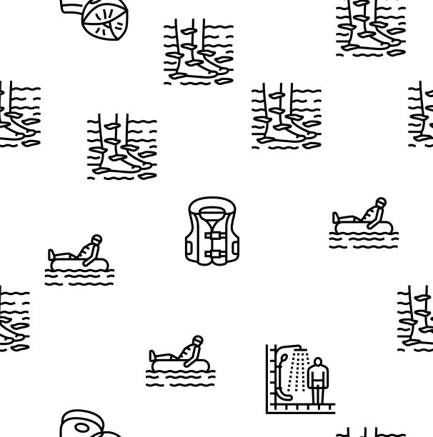 水上乐园和泳池无缝衔接图片下载