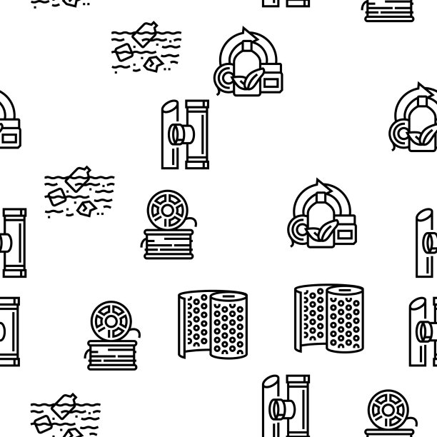 塑料配件及器皿无缝图片下载