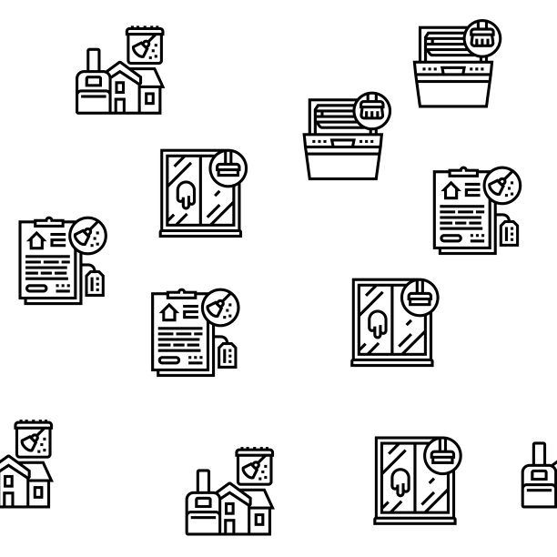 对建筑和设备进行无缝清洁图片下载