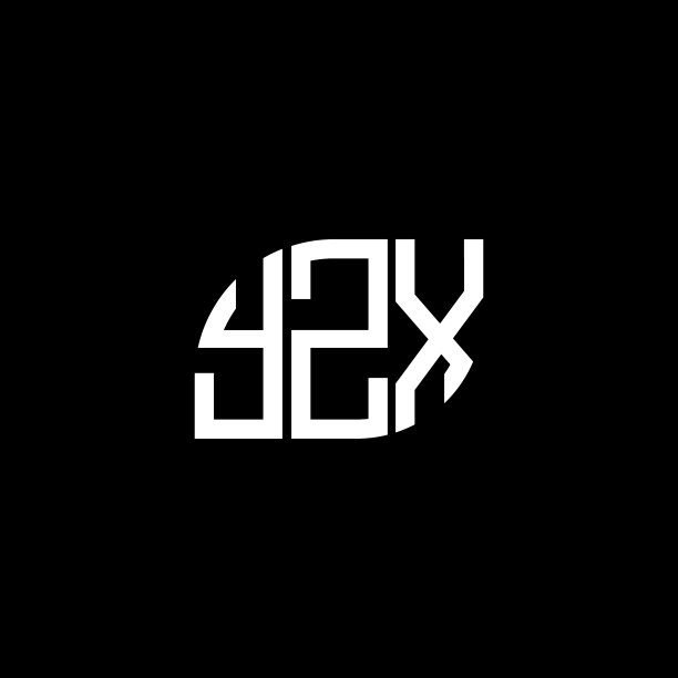 Yzx字母标志设计上的黑色背景Yzx图片下载