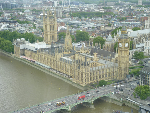 伦敦的标志性建筑和代表性物品图片下载