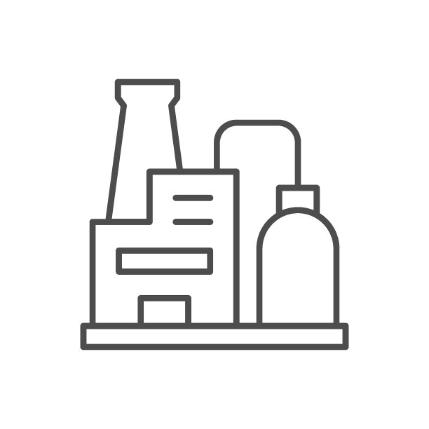 工厂或工厂线轮廓图标图片下载