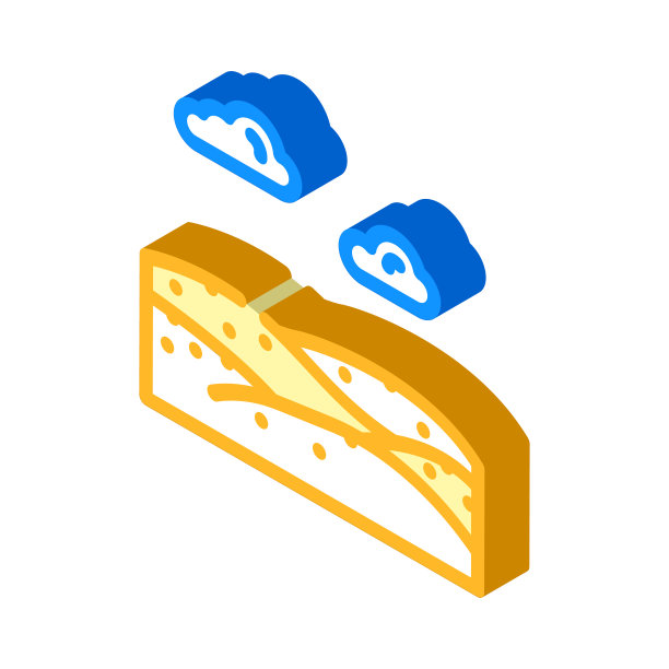 撒哈拉沙漠等距图标矢量插图图片下载