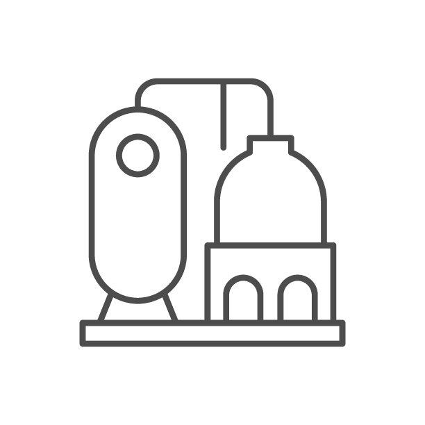 炼油厂站线轮廓图标图片下载