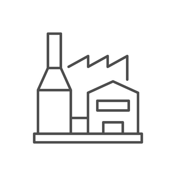 工厂或生产线轮廓图标图片下载