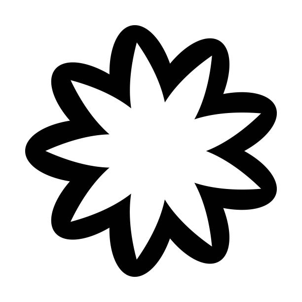 花图标矢量符号符号的自然，生态和环境在一个平坦的颜色符号插图图片下载