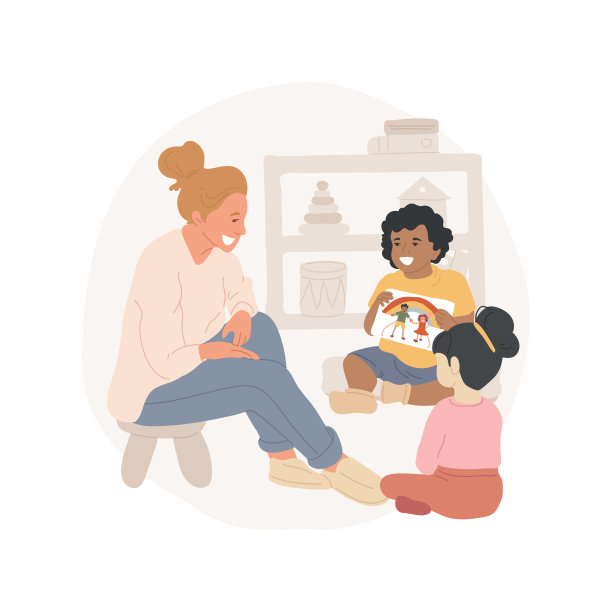 图片讲故事孤立卡通矢量插图图片下载