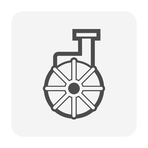 离心泵矢量图标设计。图片下载