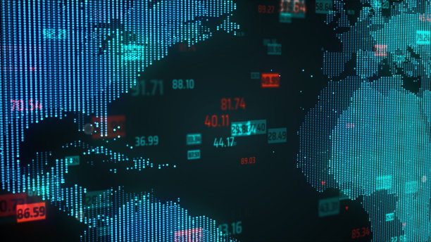 星点世界地图上的彩色数字图片下载